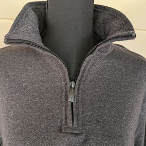 Van Heusen Flex Charcoal Quarter Zip Pullover Size S/P
